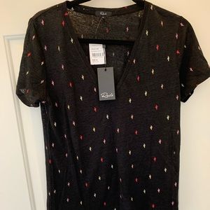 Rails Cactus V-neck Cara Tee NWT